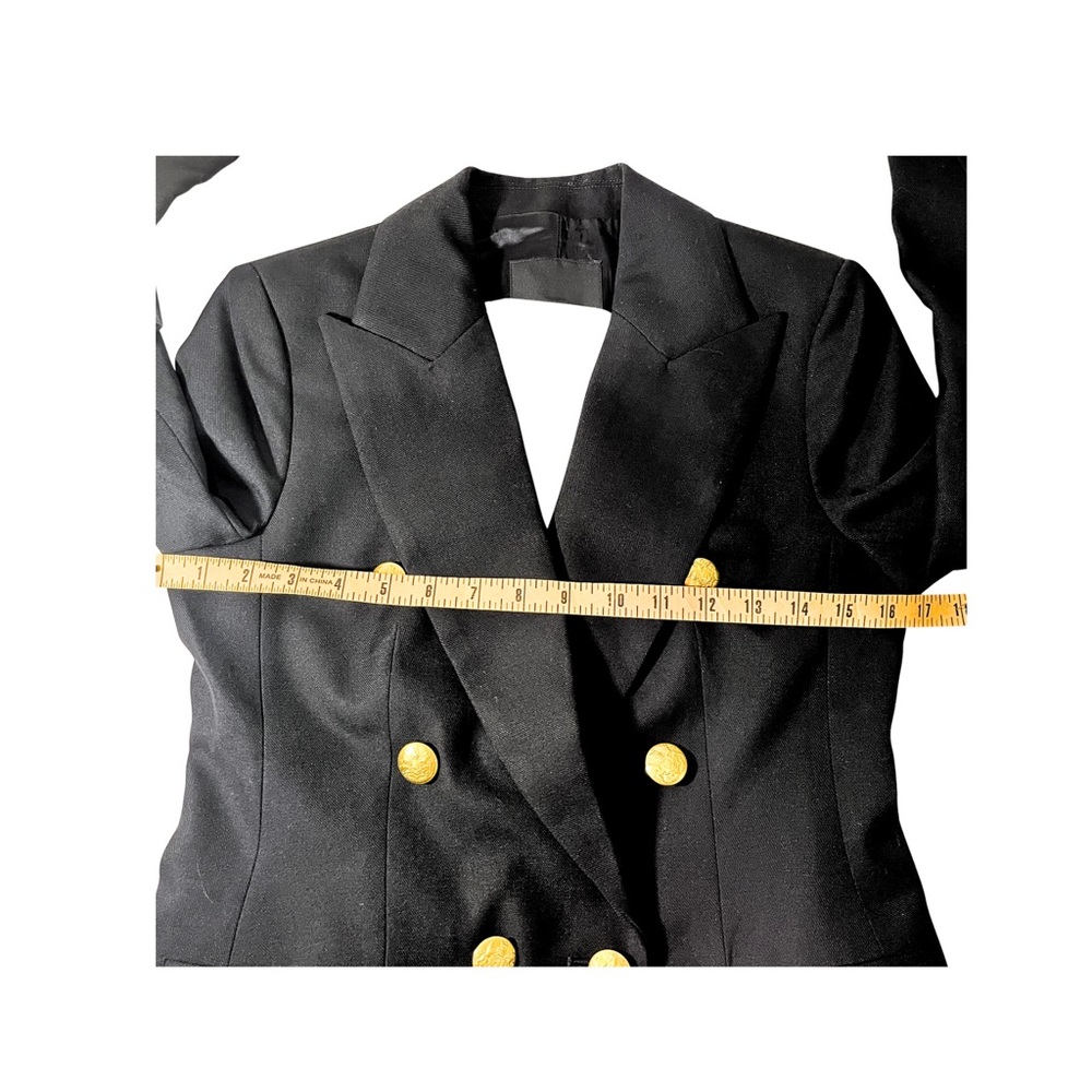Banana Republic BR Captain's Blazer Jacket - Timeless - Black - Size 0 - Picture 15 of 15